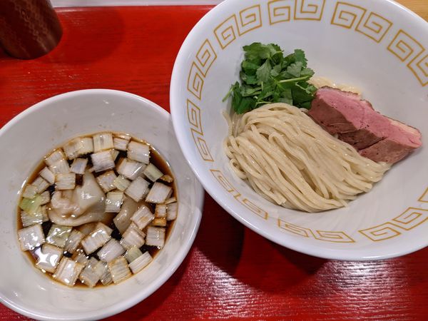 「つけめん」@鴨だしらーめん 鴨福の写真