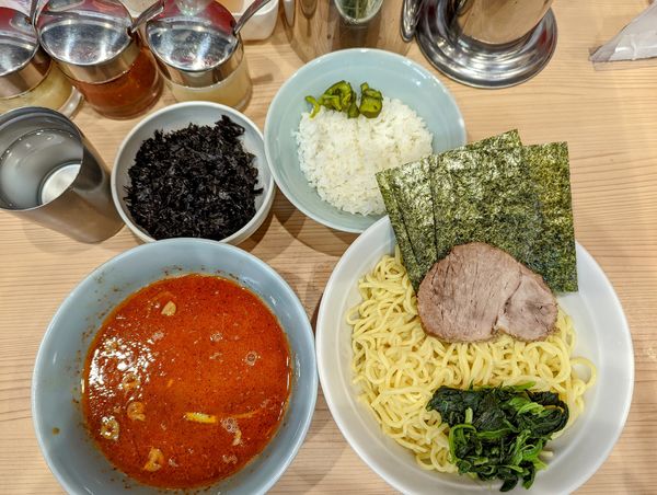 「激辛つけ麵中盛り　大辛」@ラーメン北里家の写真