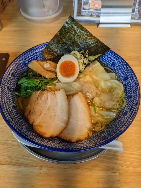 「特製鶏だし雲呑麺（塩）」@ワンタン屋 今福商店の写真