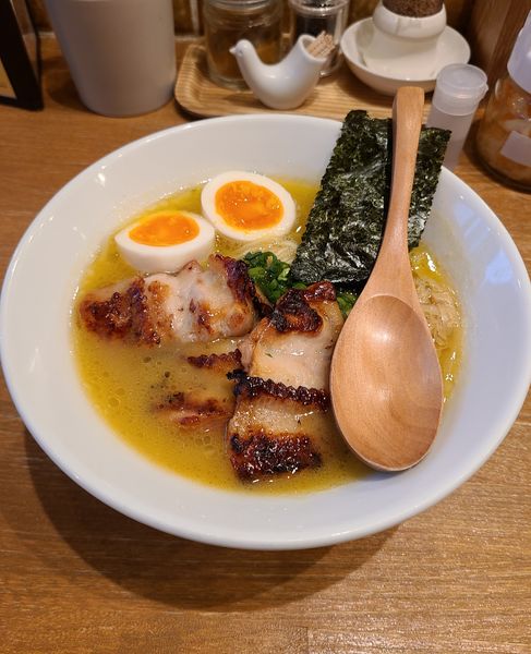 「スペシャルラーメン ぼてり¥1100」@鶏ポタラーメン THANK お茶の水の写真