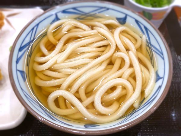 「かけうどん(並)￥320」@丸亀製麺 上野中央通り店の写真