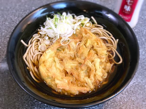 「かき揚げそば￥390」@大江戸そば 松戸店の写真