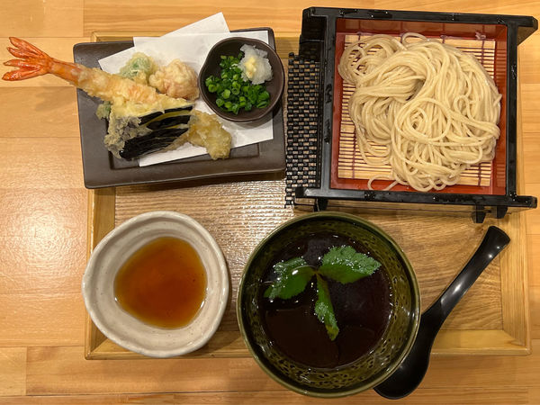 「海老天ざるつけ麺」@麺家 幸先坂の写真