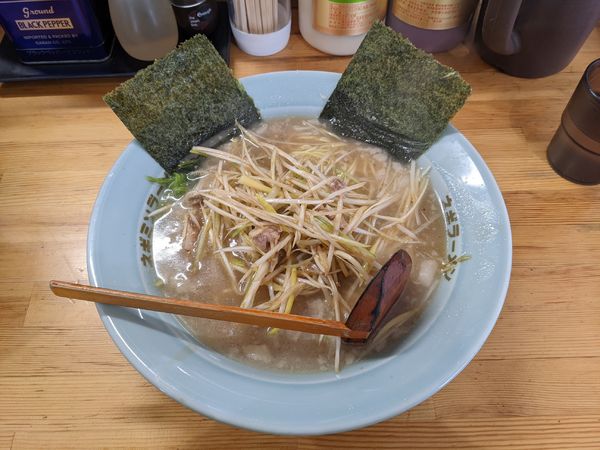 「ネギラーメン　750円」@ラーメンショップ 椿 上彦川戸店の写真