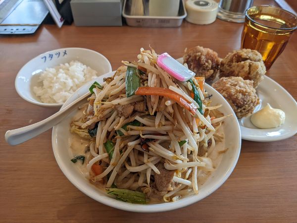「濃厚タンメン（野菜増し）730円＋120円」@フタツメ 伊勢崎店の写真