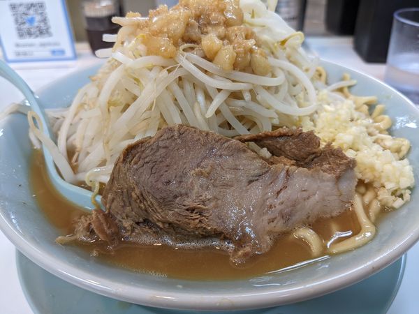 「ラーメン(ニンニク、ヤサイ)」@麺屋 顎で喰らえの写真