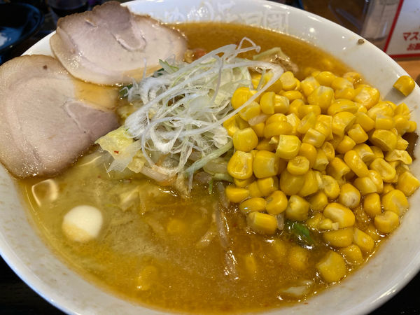 「札幌味噌ラーメン専門店けやきコーンバター入り＋ひたちなか店限定ス」@らあめん花月嵐 ひたちなか高場店の写真