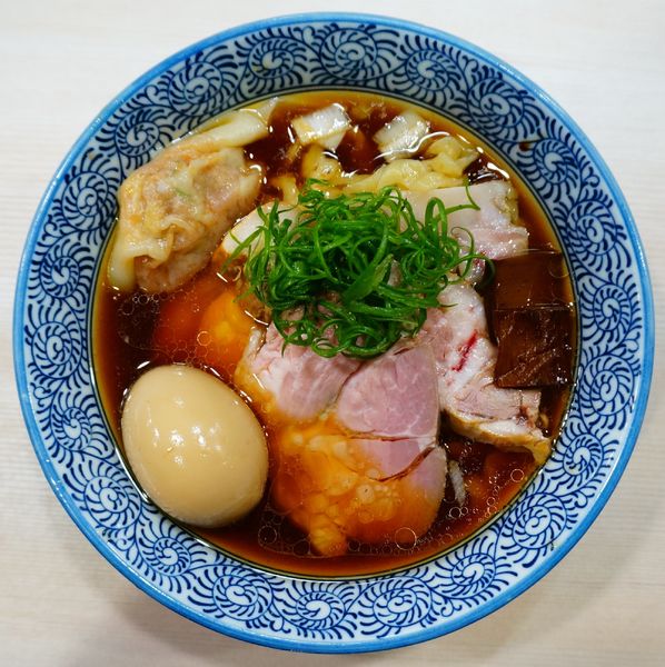 「特製手打中華蕎麦(醤油)＋めんま飯」@手打中華蕎麦 亀庵の写真