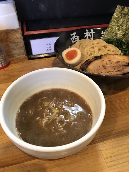 「かつおつけ麺」@横浜家系 西村家の写真