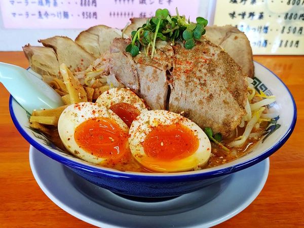 「マーラー味噌 ちょいシビ辛(+チャーシュー+煮玉子)」@麺屋 我流の写真