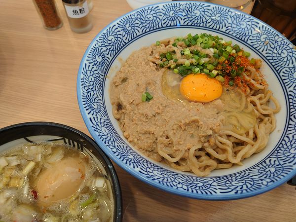 「【季節限定】かま玉つけそば1040円 他」@中華そば専門 とんちぼの写真