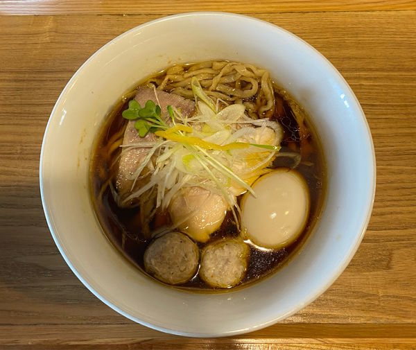 「特製中華そば(醤油)」@中華蕎麦 はざまの写真