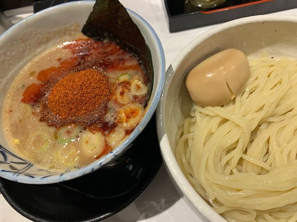 「辛辛魚つけ麺　味玉」@麺処 井の庄 名古屋店の写真