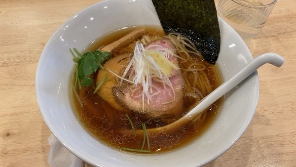 「中華そば　生醤油+和え玉」@いのちノ中華そば 龍ノ谷の写真