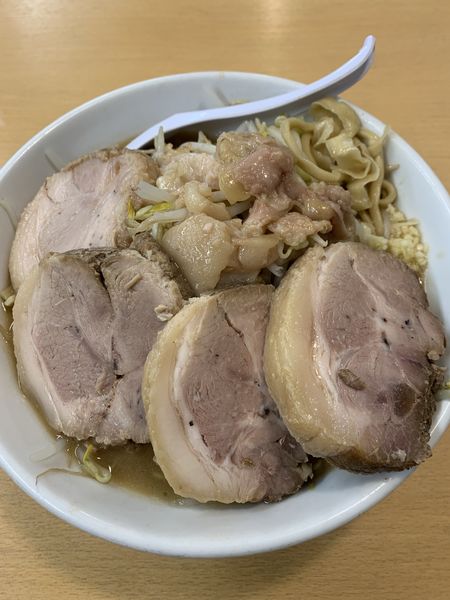 「ど豚骨ラーメン並豚増1050円」@宮二郎の写真
