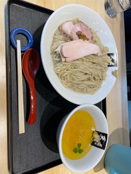 「貝昆布つけそば大盛」@超純水採麺 天国屋の写真