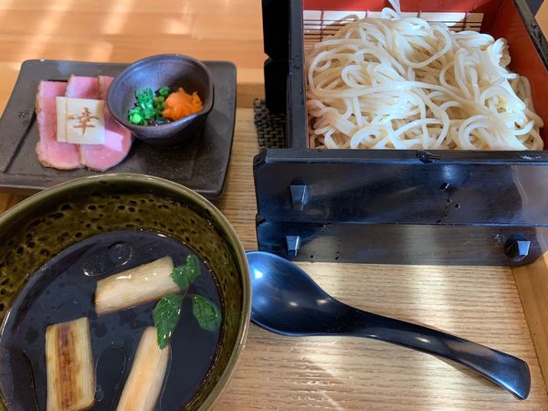 「鴨の醤油つけ麺」@麺家 幸先坂の写真
