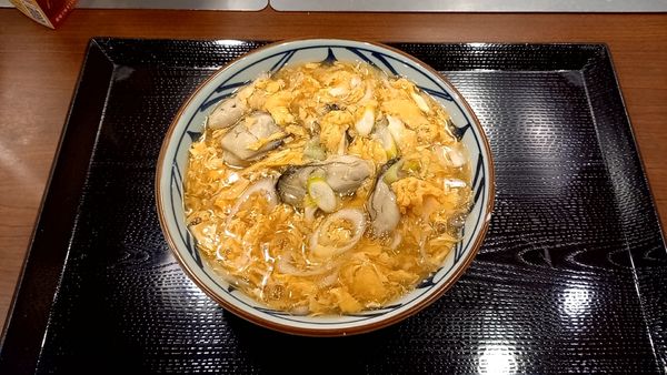 「牡蠣たまあんかけうどん」@丸亀製麺 出雲店の写真