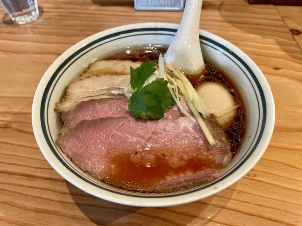 「［限定］特製背脂ジンジャーそば ＋ 替え玉」@麺尊RAGE RENEGADESの写真