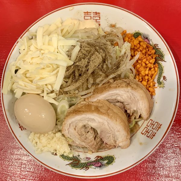 「まぜそば(ミニ)200g」@ラーメン鷹の目 北千住店の写真