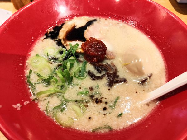 「赤丸新味＋玉子」@一風堂 高田馬場店の写真