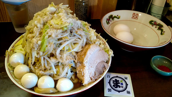 「2周年祭限定/非乳化まさき～醤油～+生卵W」@自家製麺 まさきの写真