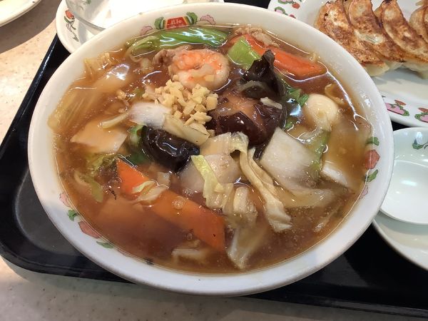 「五目あんかけラーメン 700円」@餃子の王将 都賀駅西口店の写真