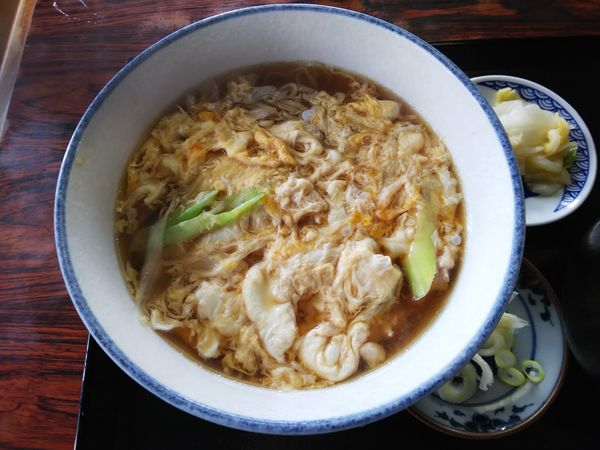 「親子そば　850→550円（クーポン使用）」@きそば 一力の写真