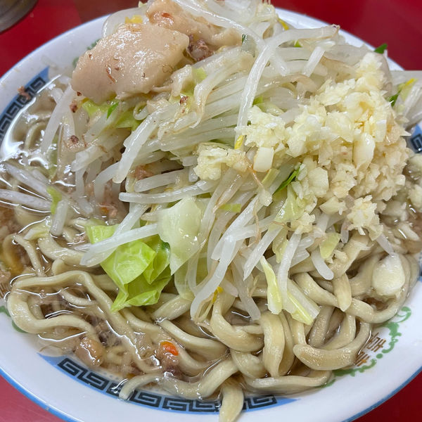 「小ラーメン豚入り」@ラーメン二郎 目黒店の写真