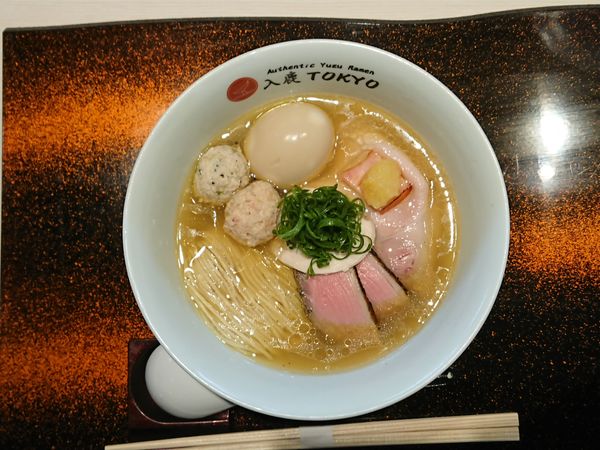 「柚子塩らぁ麺＋特製トッピング」@入鹿TOKYOの写真