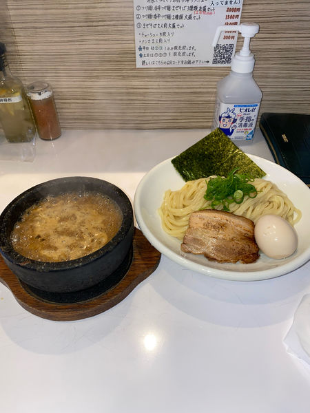 「辛刺激つけ麺味玉3辛(¥950円)」@ぶっと麺 しゃにむにの写真