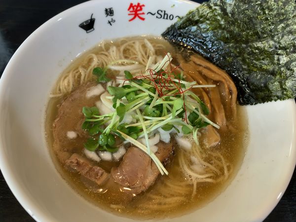 「塩煮干しらーめん」@麺や 笑 ～Sho～の写真