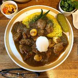 ポーク（大盛・ライス半分）大辛 フルトッピング