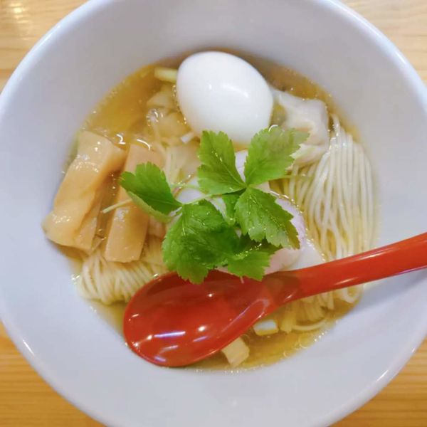 「【限定】塩煮干しそば 1000円」@自家製麺 くろ松の写真