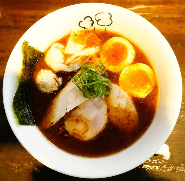 「特製鶏と鰹の醤油らーめん＋京都産九条ねぎ」@鶏喰～TRICK～の写真