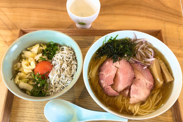 「煮干しらーめん & 鰯飯」@煮干しらーめん 小鰯の写真