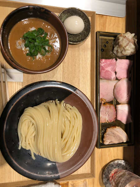 「つけ麺並 特製トッピング全部のせ」@中華蕎麦 とみ田の写真