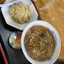 もやしそば600円+チャーハン580円