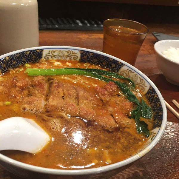 「排骨坦々麺」@支那麺 はしご 入船店の写真