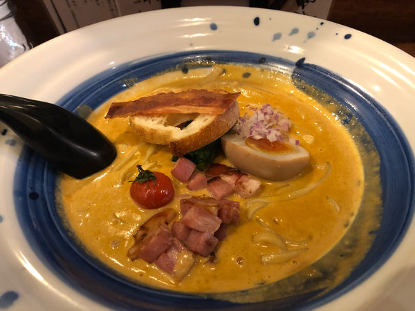 「海老丸カルボナーラ」@海老丸らーめんの写真