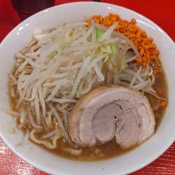 ラーメン小(野菜少なめ, 辛揚げ)