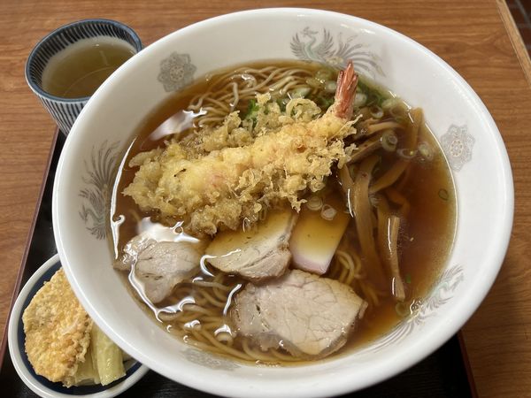 「天ぷら中華そば630円」@金光 梅林営業舗の写真