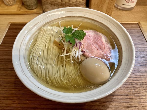 「特製白醤油中華そば 麺大盛り」@中華そば 心の写真