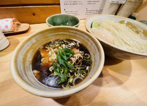 「鰹昆布出汁の醤油つけ麺」@迂直の写真