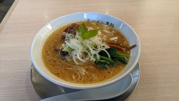 「こってり　うめおかかおにぎり」@ラーメン専科 竹末食堂の写真