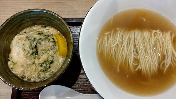 「朝ラーメン定食（７００円税込）」@塩らーめん 小粋の写真