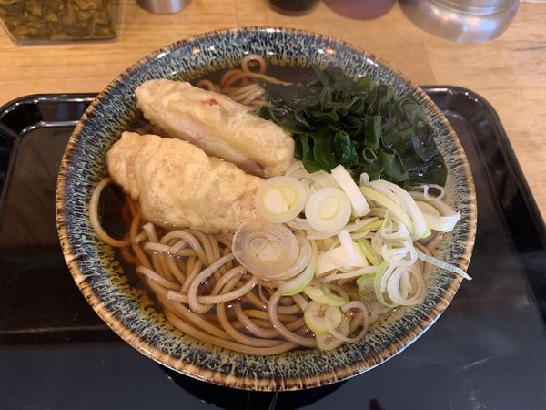 「肉巻きシャウ天そば(450円)」@立喰い肉そば・肉うどん のじろうの写真