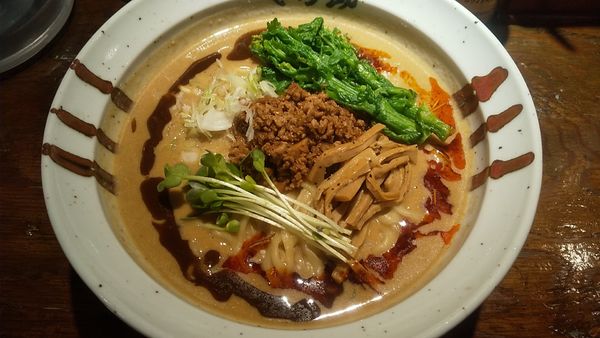 「【期間限定】新じゃがポタージュの坦々麺（¥900)」@らーめん処 くろ助の写真