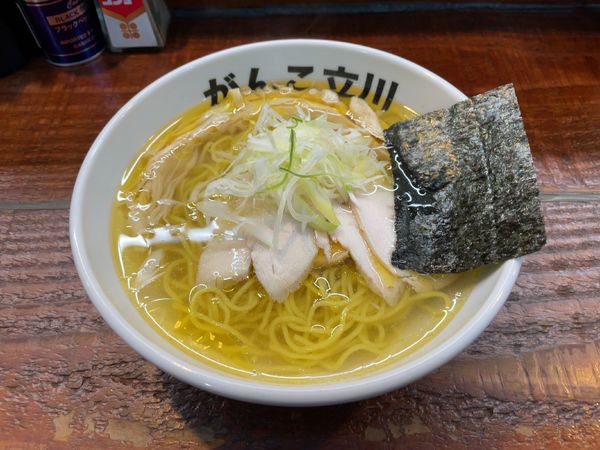 「塩鶏(850円)+小ライス(100円)」@元祖一条流がんこラーメン たま館分店の写真