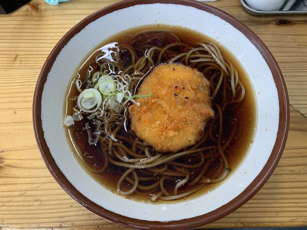 「コロッケそば 290円」@永當蕎麦の写真